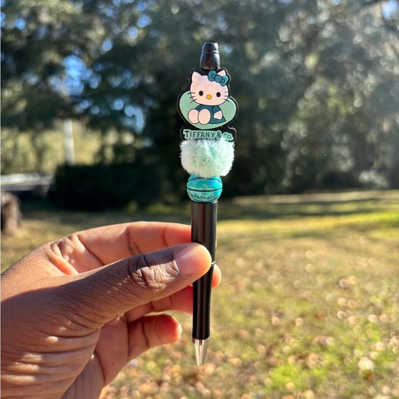 pens by marie Accessories - Handmade Blue Hello Kitty Pen with decorative beads